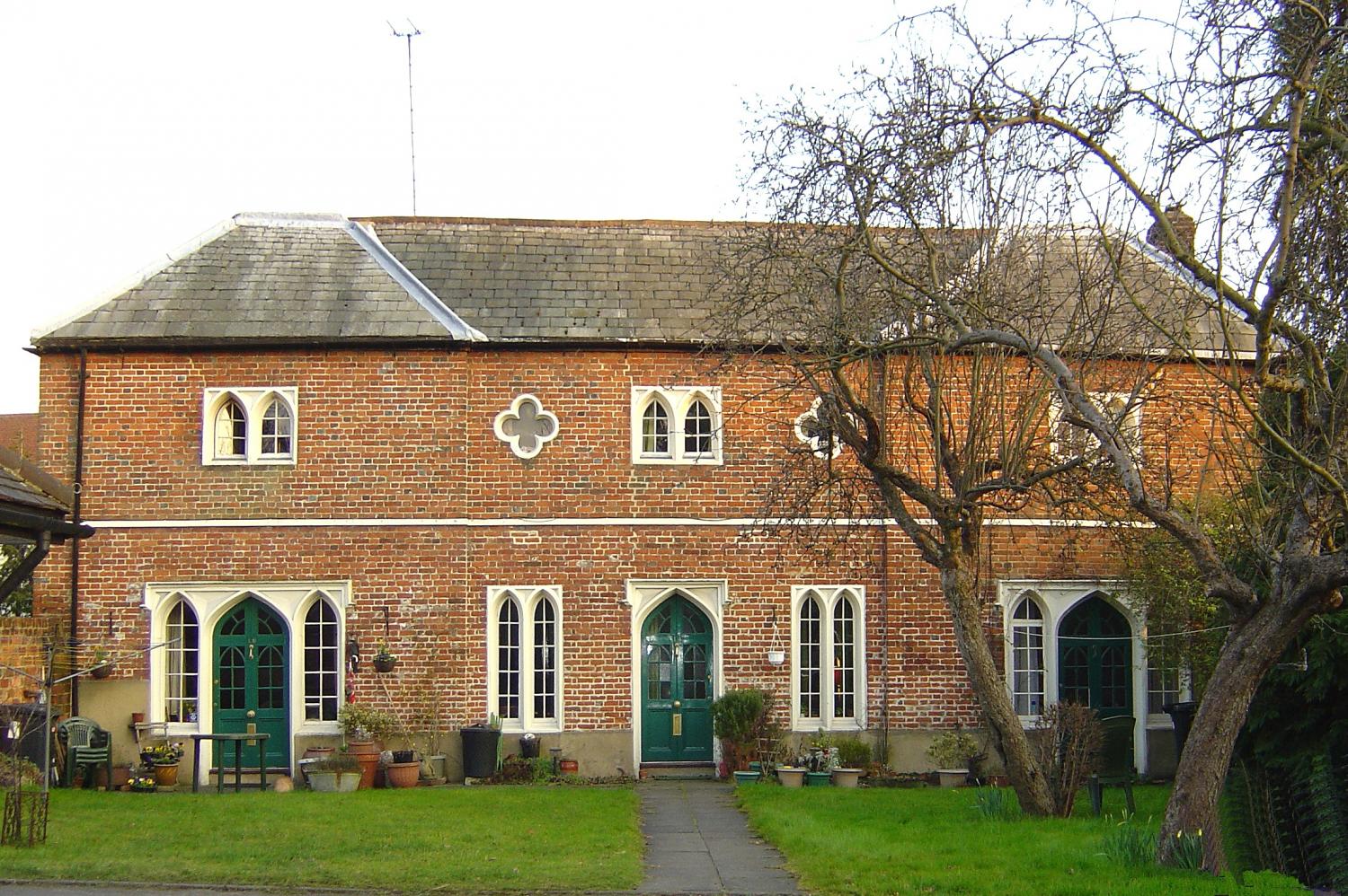 Castle Cottages present day  - Castle Cottages Hertford -  Hertfordshire Building Preservation Trust