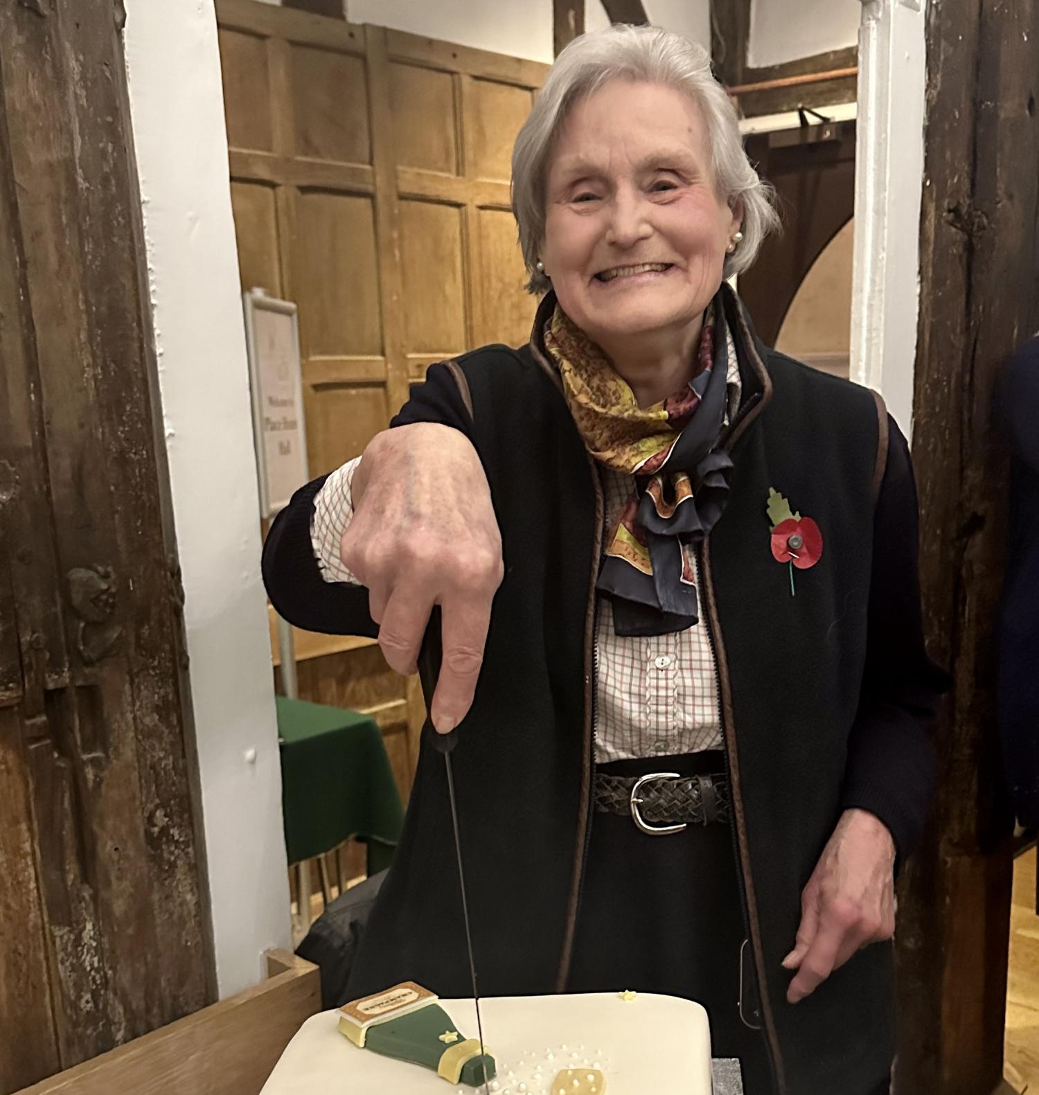 Dorothy Abel Smith, former chairman, celebrating 60 years of the Trust in 2023  - About the Trust -  Hertfordshire Building Preservation Trust